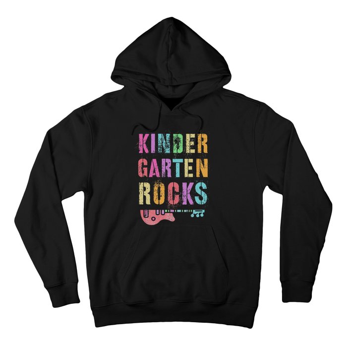 Kindergarten Rocks Teacher Crew Rock Star Kinder Team Hoodie