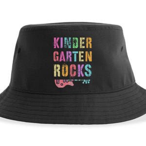 Kindergarten Rocks Teacher Crew Rock Star Kinder Team Sustainable Bucket Hat