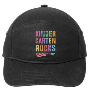 Kindergarten Rocks Teacher Crew Rock Star Kinder Team 7-Panel Snapback Hat