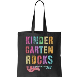 Kindergarten Rocks Teacher Crew Rock Star Kinder Team Tote Bag