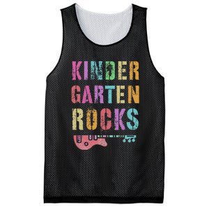 Kindergarten Rocks Teacher Crew Rock Star Kinder Team Mesh Reversible Basketball Jersey Tank