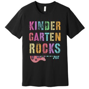 Kindergarten Rocks Teacher Crew Rock Star Kinder Team Premium T-Shirt