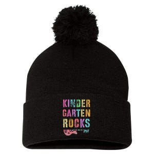 Kindergarten Rocks Teacher Crew Rock Star Kinder Team Pom Pom 12in Knit Beanie