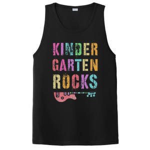 Kindergarten Rocks Teacher Crew Rock Star Kinder Team PosiCharge Competitor Tank