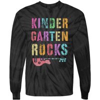 Kindergarten Rocks Teacher Crew Rock Star Kinder Team Tie-Dye Long Sleeve Shirt