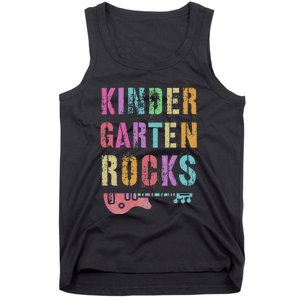 Kindergarten Rocks Teacher Crew Rock Star Kinder Team Tank Top