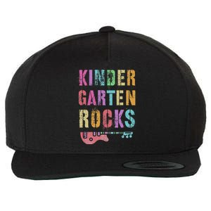 Kindergarten Rocks Teacher Crew Rock Star Kinder Team Wool Snapback Cap