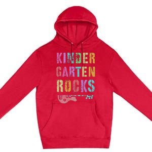 Kindergarten Rocks Teacher Crew Rock Star Kinder Team Premium Pullover Hoodie