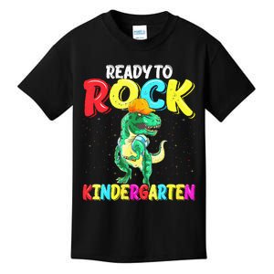 Kindergarten Ready To Rock Dinosaur Back To School Outfit Kids T-Shirt