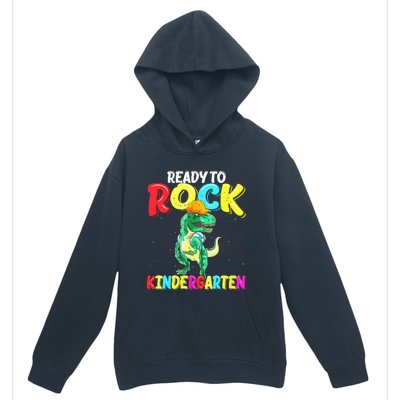 Kindergarten Ready To Rock Dinosaur Back To School Outfit Urban Pullover Hoodie