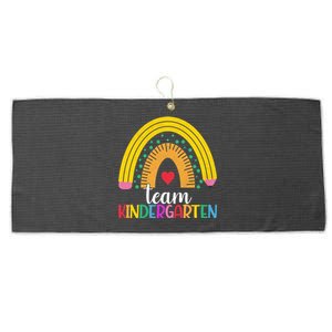 Kindergarten Rainbow Team Kindergarten Teacher Great Gift Large Microfiber Waffle Golf Towel