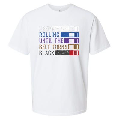 Keep Rolling Until The Belt Turns Black Jiu Jitsu Sueded Cloud Jersey T-Shirt