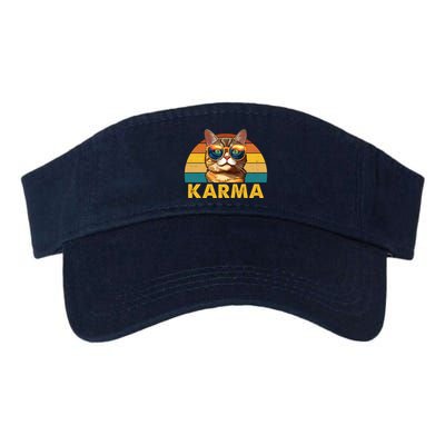 Karma Retro Vintage Sunset Cat Visor