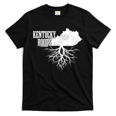 Kentucky Roots Vintage Usa Patriotic Pride State Map Gift T-Shirt
