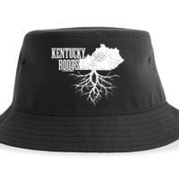 Kentucky Roots Vintage Usa Patriotic Pride State Map Gift Sustainable Bucket Hat