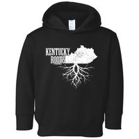 Kentucky Roots Vintage Usa Patriotic Pride State Map Gift Toddler Hoodie