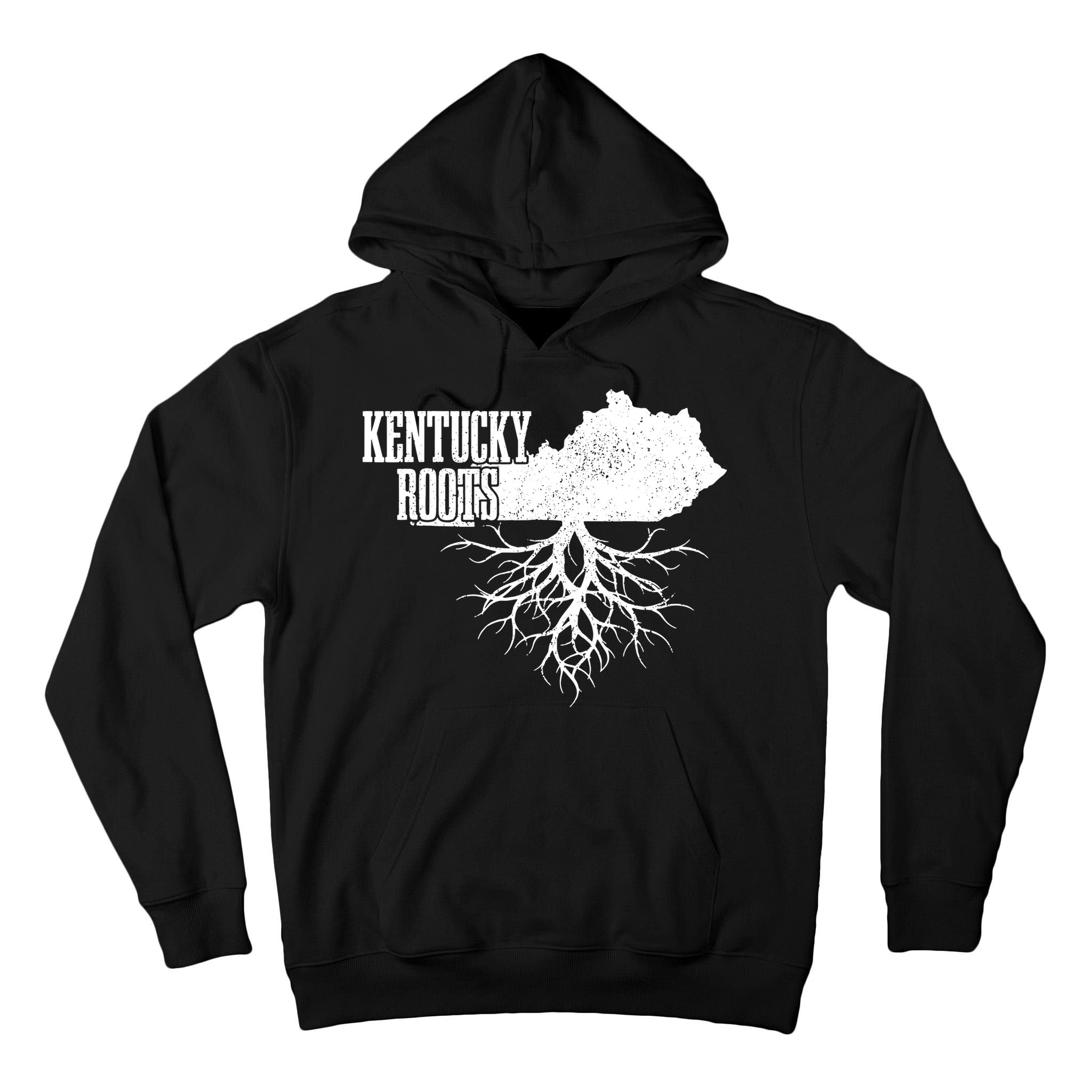 Kentucky Roots Vintage Usa Patriotic Pride State Map Gift Tall Hoodie