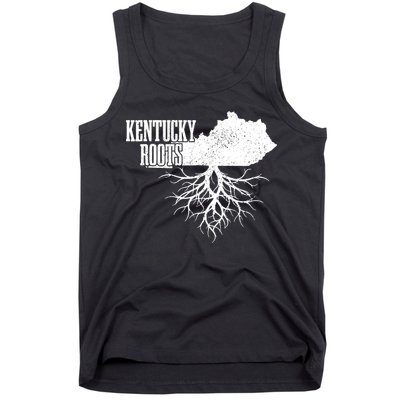 Kentucky Roots Vintage Usa Patriotic Pride State Map Gift Tank Top