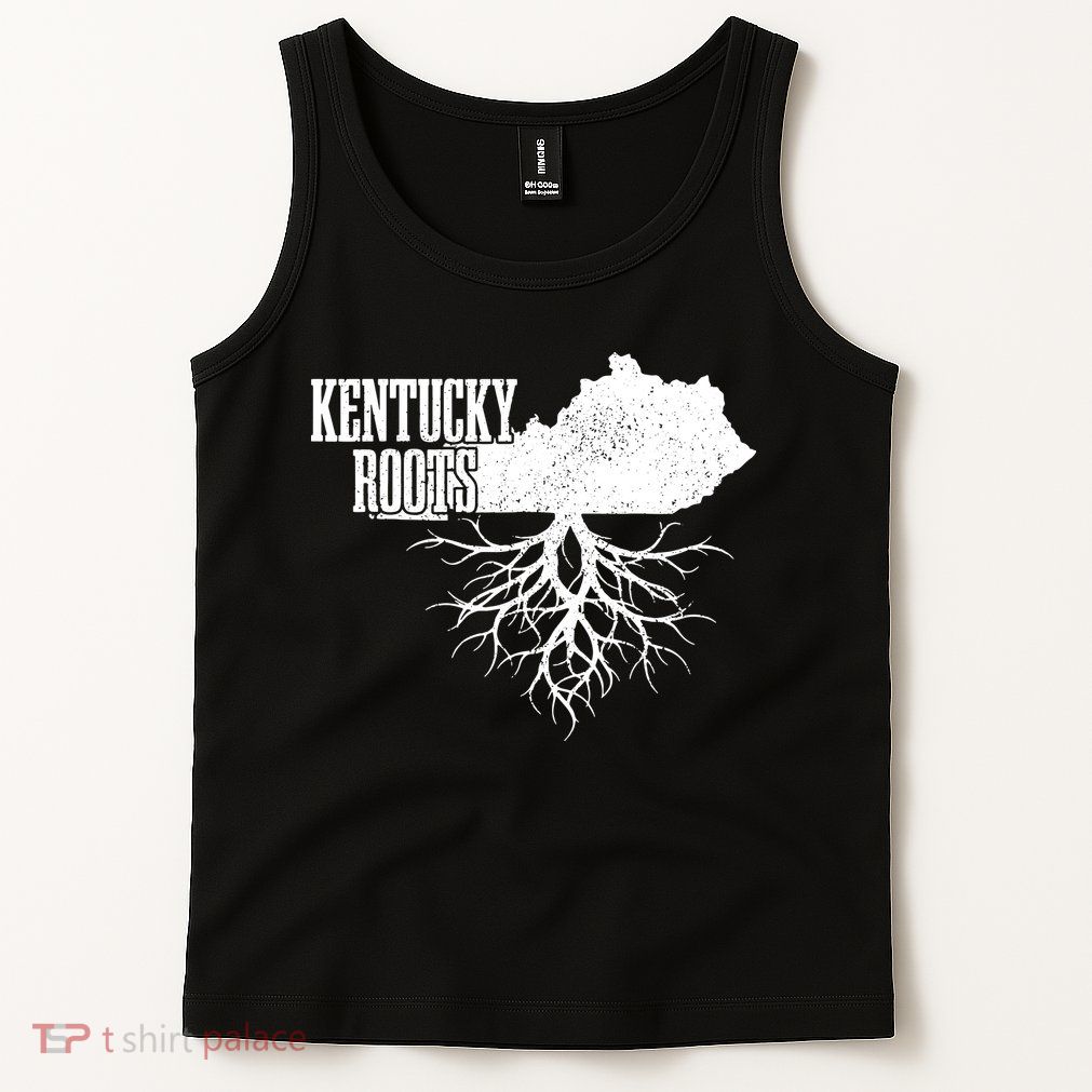 Kentucky Roots Vintage Usa Patriotic Pride State Map Gift Tank Top