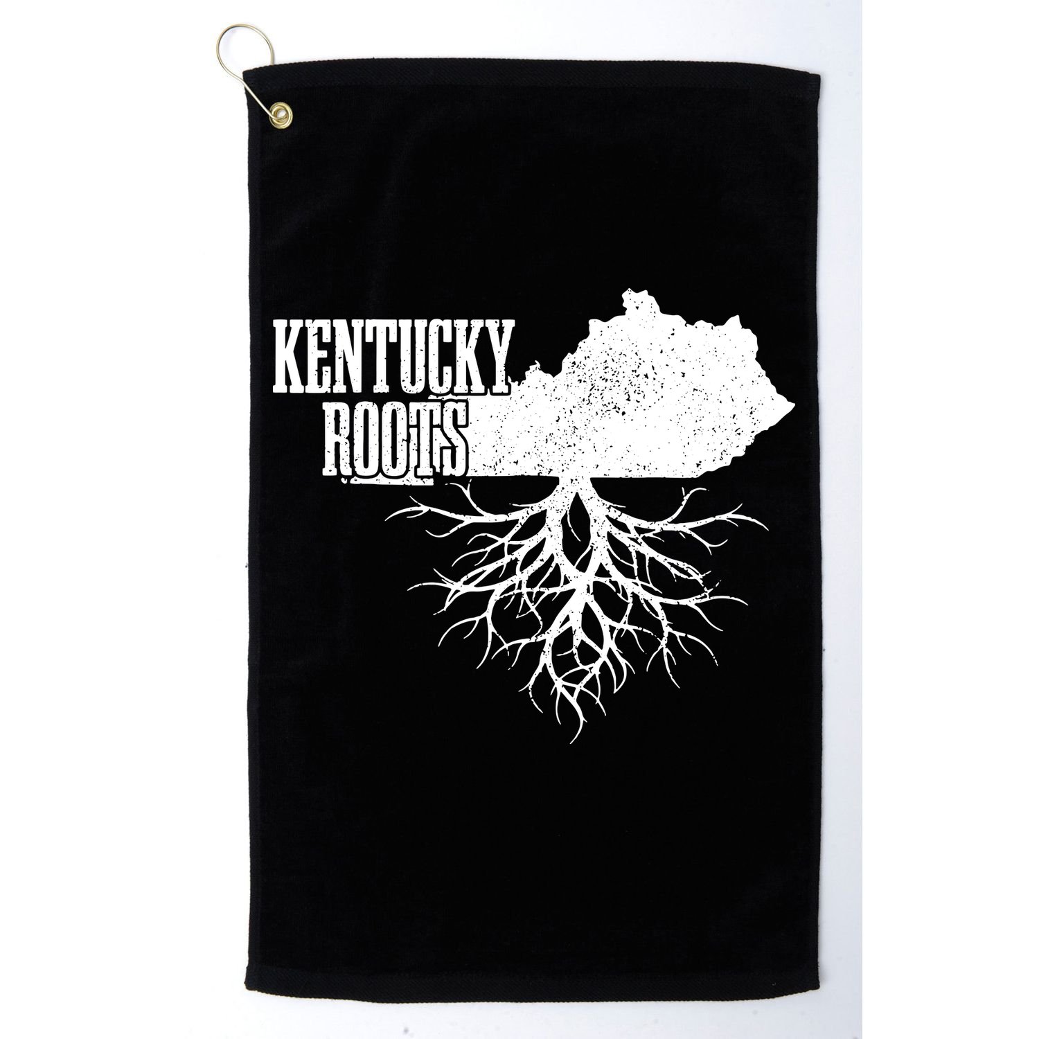 Kentucky Roots Vintage Usa Patriotic Pride State Map Gift Golf Towel