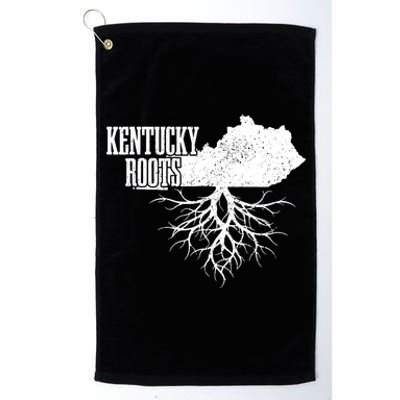 Kentucky Roots Vintage Usa Patriotic Pride State Map Gift Platinum Collection Golf Towel