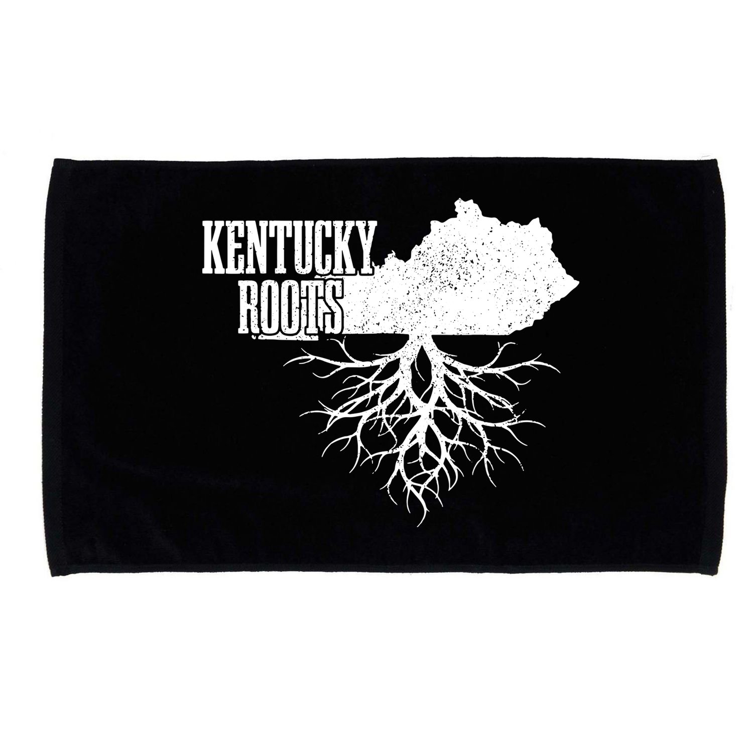 Kentucky Roots Vintage Usa Patriotic Pride State Map Gift Microfiber Hand Towel
