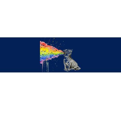 Kitten Rainbow Vomit Funny Rainbow Cat Bumper Sticker