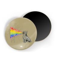 Kitten Rainbow Vomit Funny Rainbow Cat Magnet