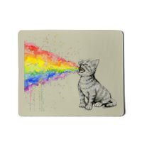 Kitten Rainbow Vomit Funny Rainbow Cat Mousepad