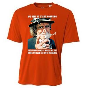 Keith Richards We Need To Start Worrying Cooling Performance Crew T-Shirt