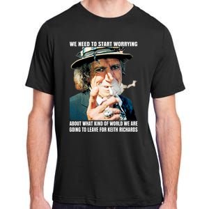 Keith Richards We Need To Start Worrying Adult ChromaSoft Performance T-Shirt