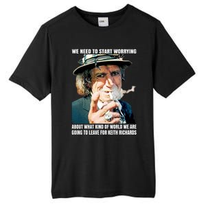 Keith Richards We Need To Start Worrying Tall Fusion ChromaSoft Performance T-Shirt