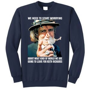 Keith Richards We Need To Start Worrying Sweatshirt