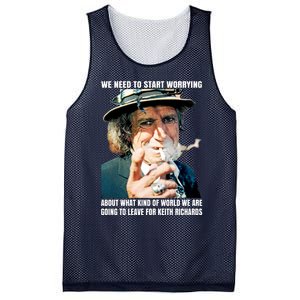 Keith Richards We Need To Start Worrying Mesh Reversible Basketball Jersey Tank