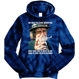 Keith Richards We Need To Start Worrying Tie Dye Hoodie