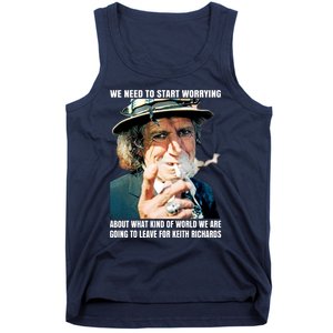 Keith Richards We Need To Start Worrying Tank Top