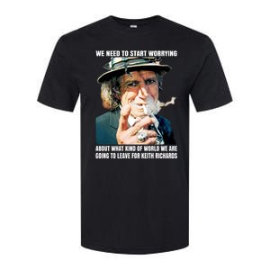 Keith Richards We Need To Start Worrying Softstyle CVC T-Shirt