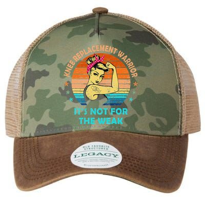 Knee Replacement Warrior ItS Not For The Weak Strong Legacy Tie Dye Trucker Hat