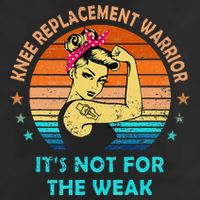 Knee Replacement Warrior ItS Not For The Weak Strong Beanie