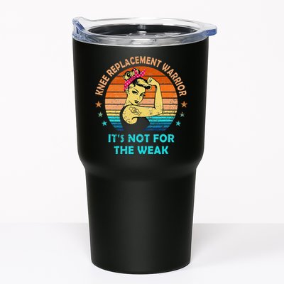 Knee Replacement Warrior ItS Not For The Weak Strong Tumbler