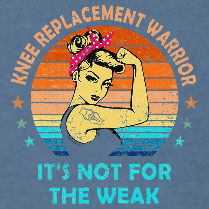 Knee Replacement Warrior ItS Not For The Weak Strong Garment-Dyed Sweatshirt
