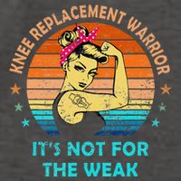 Knee Replacement Warrior ItS Not For The Weak Strong Vector Backpack