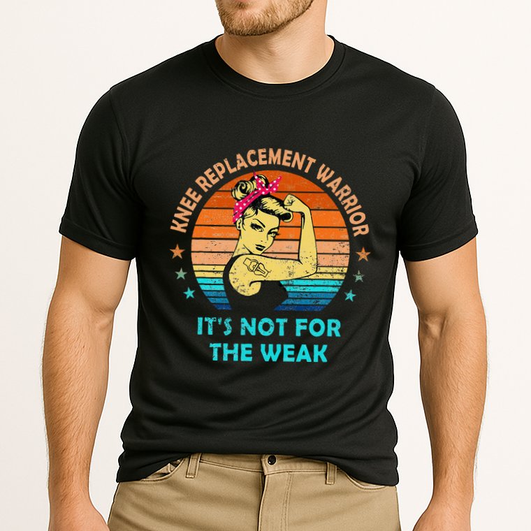 Knee Replacement Warrior ItS Not For The Weak Strong Women Cooling Performance Crew T-Shirt