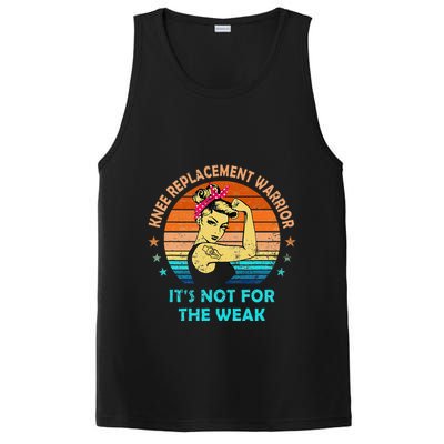 Knee Replacement Warrior ItS Not For The Weak Strong Women PosiCharge Competitor Tank