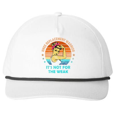 Knee Replacet Warrior ItS Not For The Weak Snapback Five-Panel Rope Hat