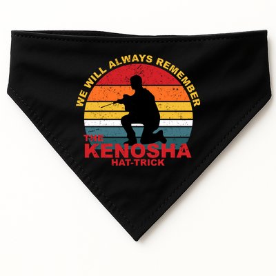 Kyle Rittenhouse We Will Always Remember The Kenosha Hat Trick USA-Made Doggie Bandana