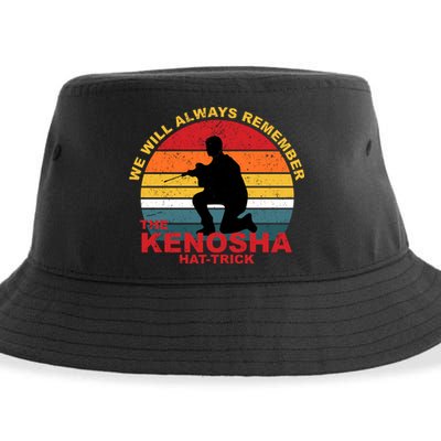 Kyle Rittenhouse We Will Always Remember The Kenosha Hat Trick Sustainable Bucket Hat