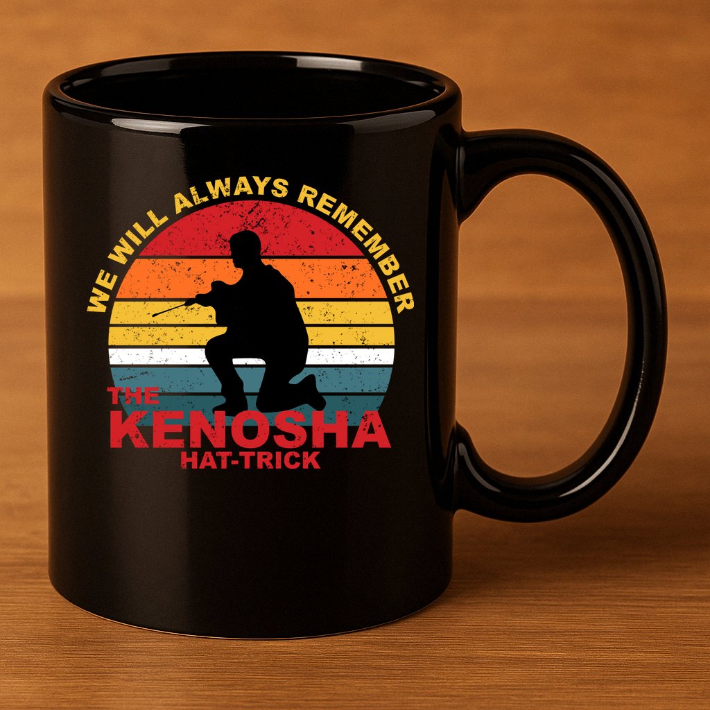 Kyle Rittenhouse We Will Always Remember The Kenosha Hat Trick 11oz C Handle Ceramic Mug