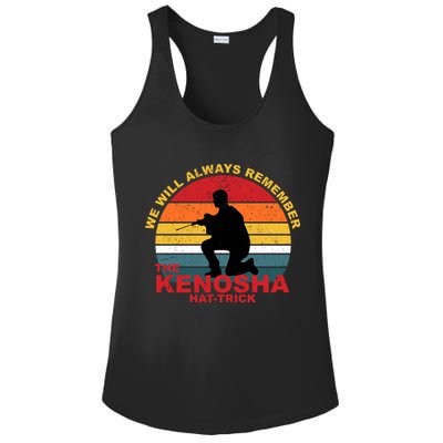 Kyle Rittenhouse We Will Always Remember The Kenosha Hat Trick Ladies PosiCharge Competitor Racerback Tank