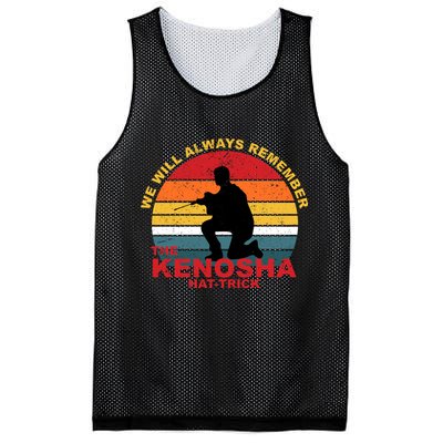 Kyle Rittenhouse We Will Always Remember The Kenosha Hat Trick Mesh Reversible Basketball Jersey Tank